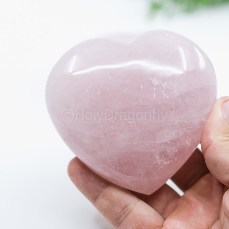 Rožinio kvarco širdelė (300-400gr)
