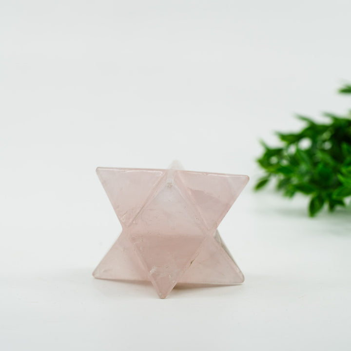 Rožinio kvarco merkaba 6.5cm - Holy Dragonfly