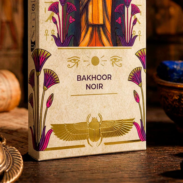 Sagrada Madre „Egyptian Tarot“ – Bakhoor Noir – pakuotės detalė
