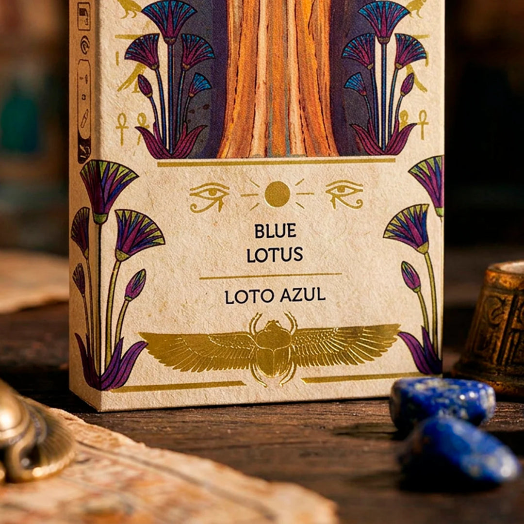 Sagrada Madre „Egyptian Tarot“ – Blue Lotus – pakuotės detalė