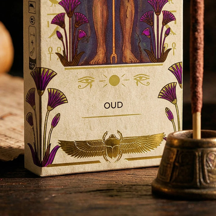 Sagrada Madre „Egyptian Tarot“ – Oud – pakuotės detalė