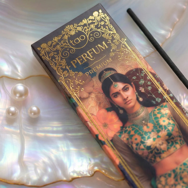 Sagrada Madre Tao Perfum – Divine Pearl – portreto detalė ant pakuotės
