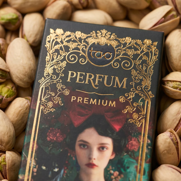 Sagrada Madre Tao Perfum – Pistachio Chocolate – portreto detalė ant pakuotės