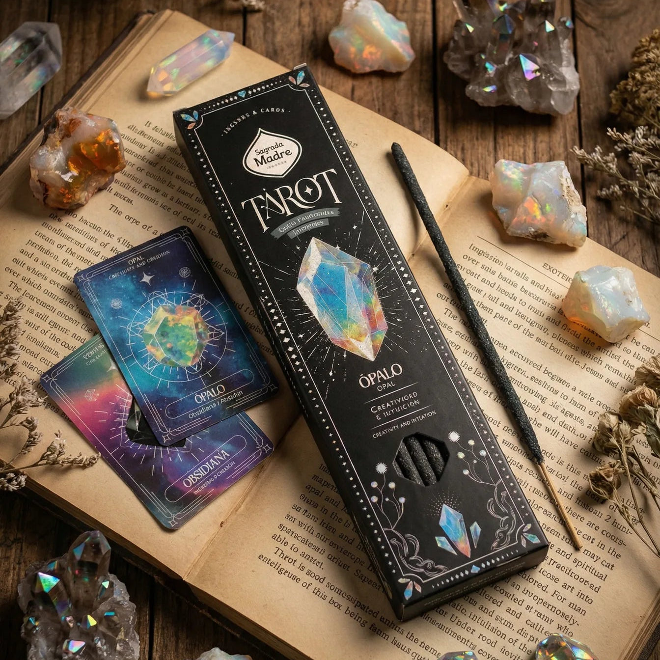 Sagrada Madre Tarot Gems opalo smilkalai, nuotrauka 1