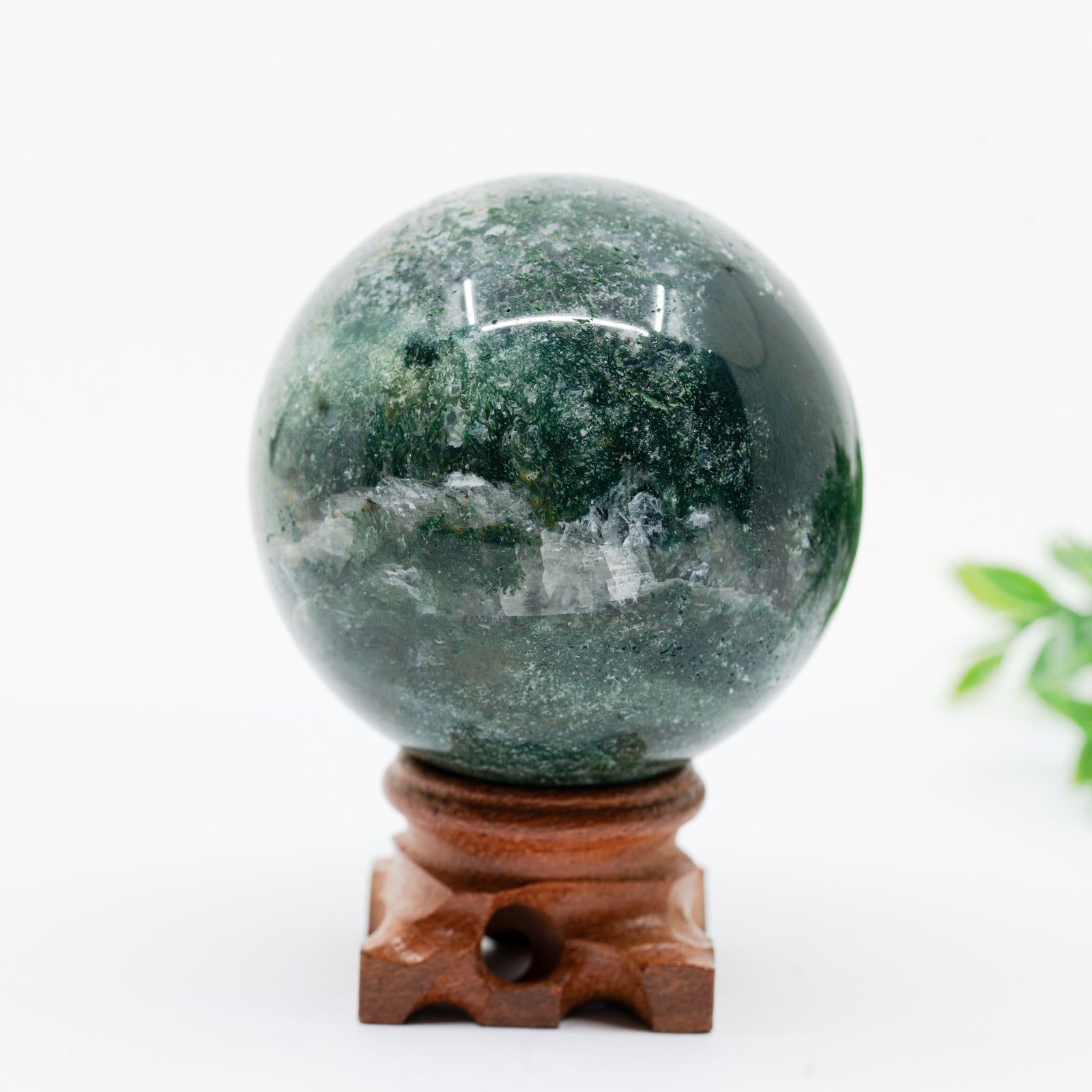 Samanų agato sfera 320 g. - Holy Dragonfly