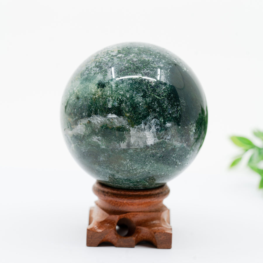 Samanų agato sfera 320 g. - Holy Dragonfly