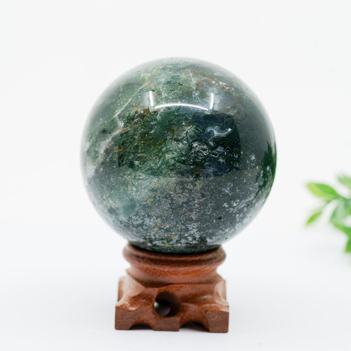 Samanų agato sfera 320 g. - Holy Dragonfly