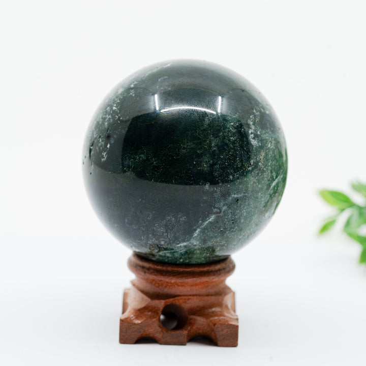 Samanų agato sfera 320 g. - Holy Dragonfly