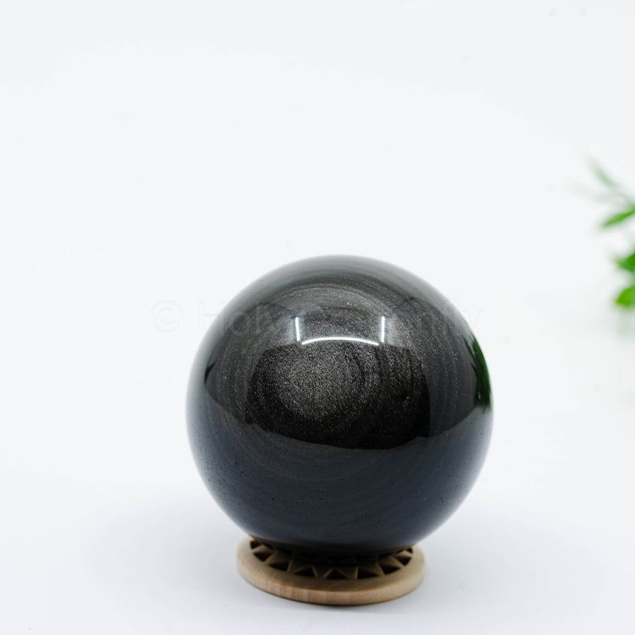 Sidabrinio Obsidiano sfera 221g - Holy Dragonfly