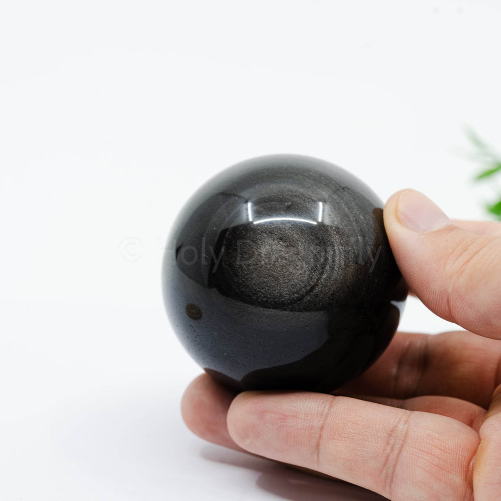 Sidabrinio Obsidiano sfera 221g - Holy Dragonfly