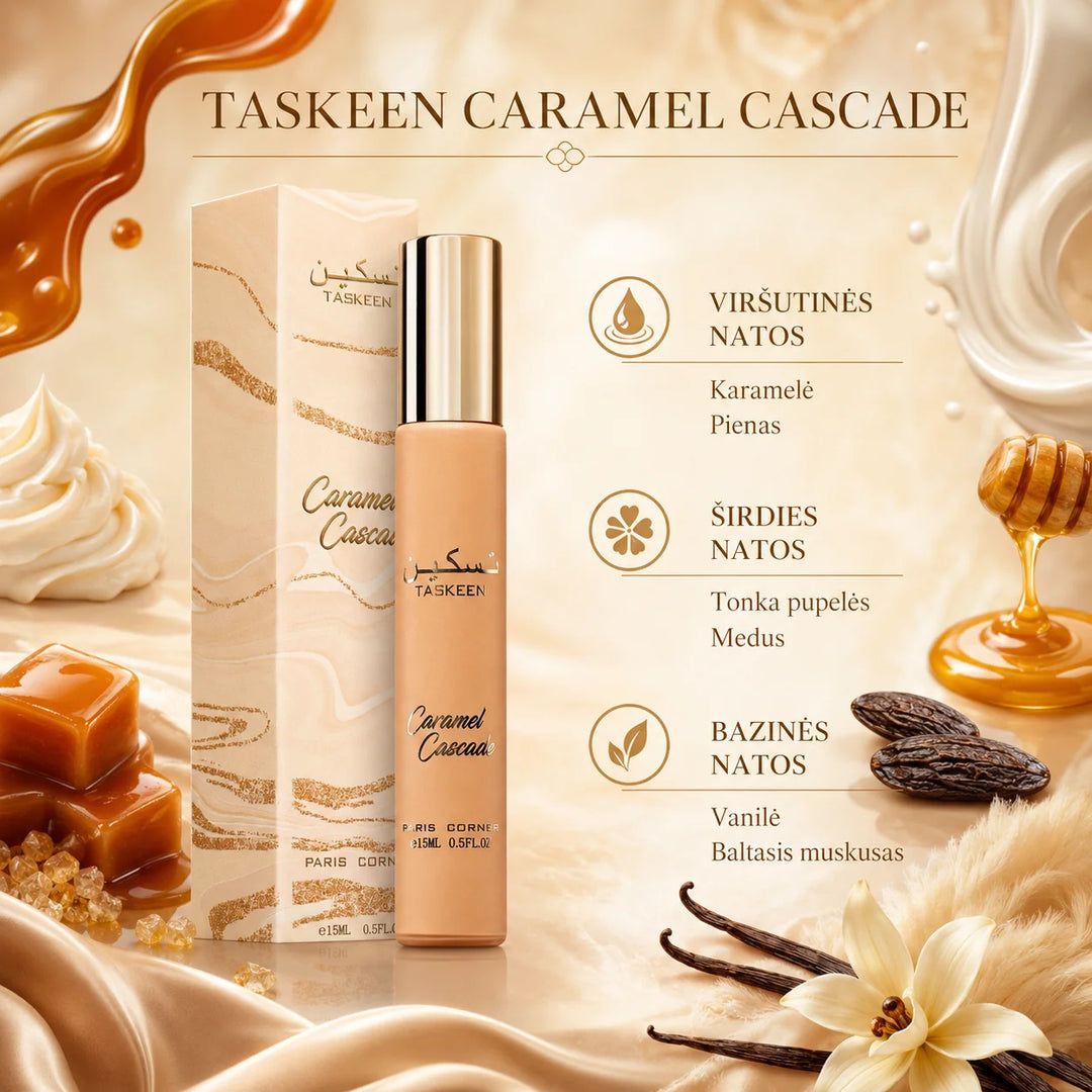 Paris Corner Taskeen Caramel Cascade Eau de Parfum 15 ml.