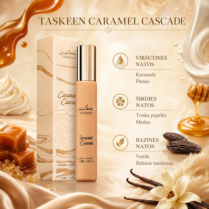 Paris Corner Taskeen Caramel Cascade Eau de Parfum 15 ml.