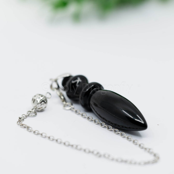 Vaivorykštinio Obsidiano švytuoklė (egiptietiška) - Holy Dragonfly