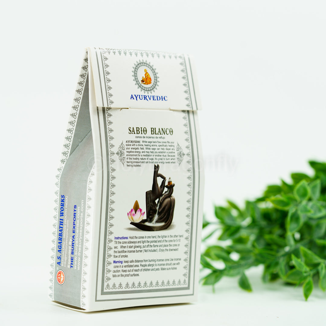 Ayurvedic "White Sage" Backflow smilkalai