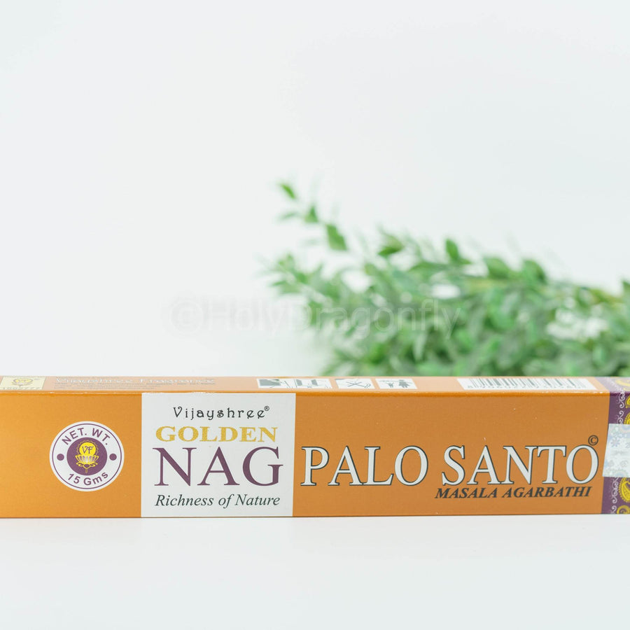 Golden Nag Palo Santo smilkalai - Holy Dragonfly