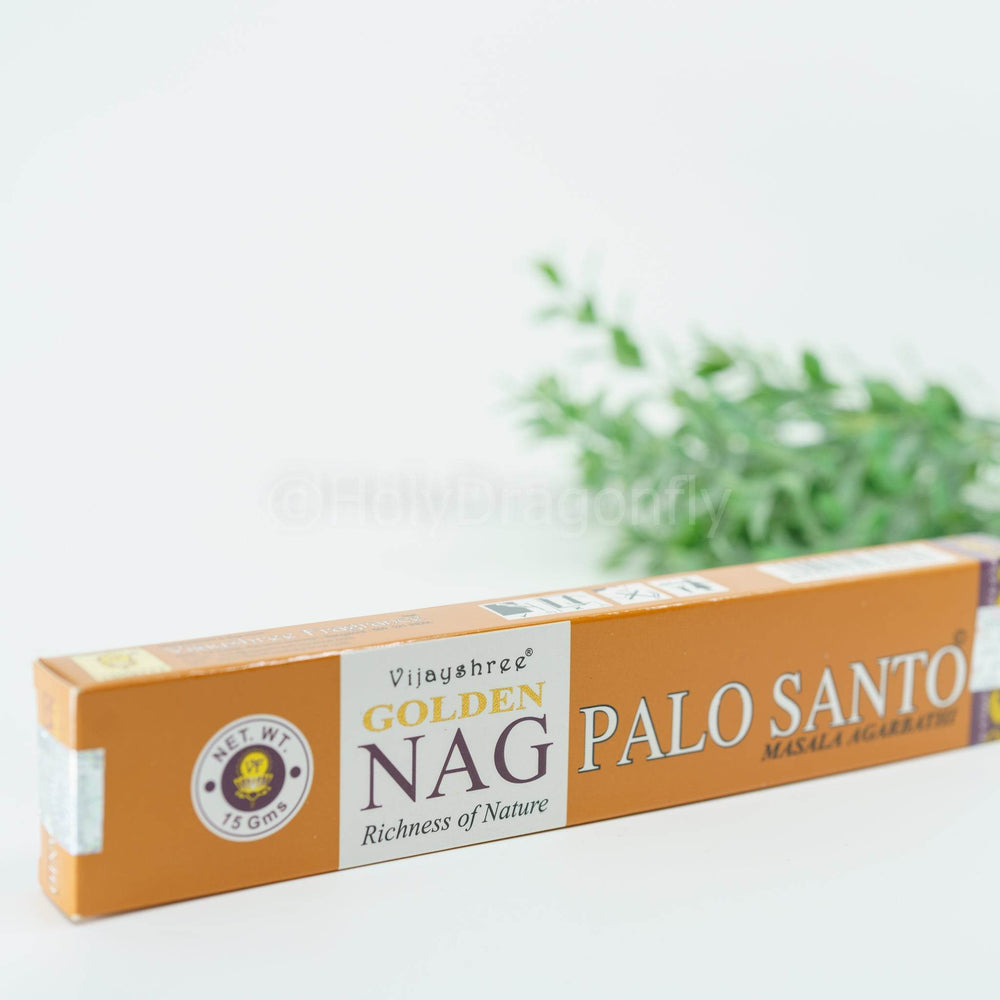 Golden Nag Palo Santo smilkalai - Holy Dragonfly