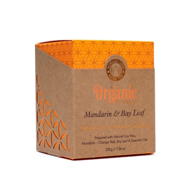 Sojų vaško žvakė Organic Goodness Mandarin & Bay Leaf