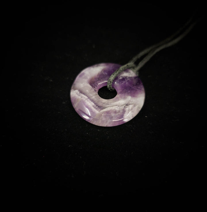 Ametistas pakabutis (donutas) 30mm - Holy Dragonfly