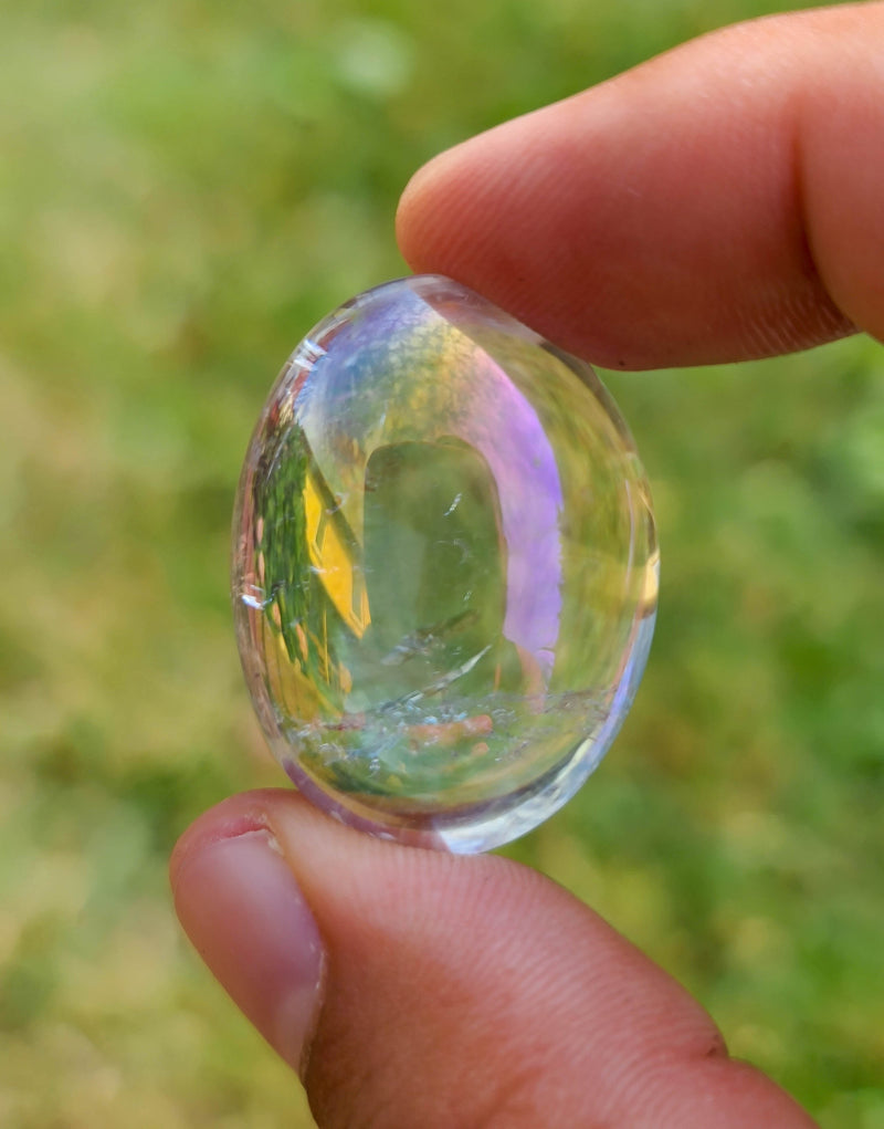 magiskasi naturalus angelo aura kvarco kristalas