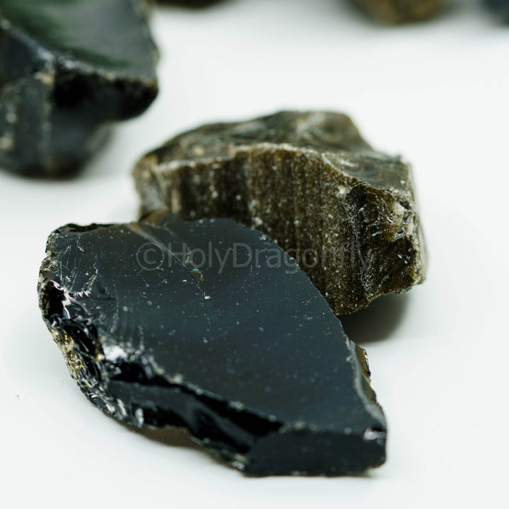 Auksinis Obsidianas mineralas - Holy Dragonfly