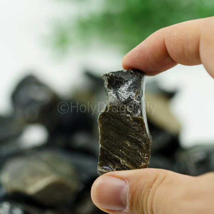 Auksinis Obsidianas mineralas - Holy Dragonfly