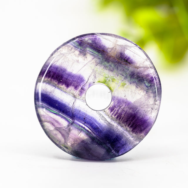 Fluorito pakabukas "donutas" 30mm
