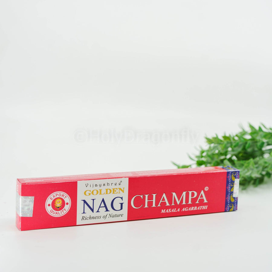 Golden Nag Nag Champa smilkalai - Holy Dragonfly