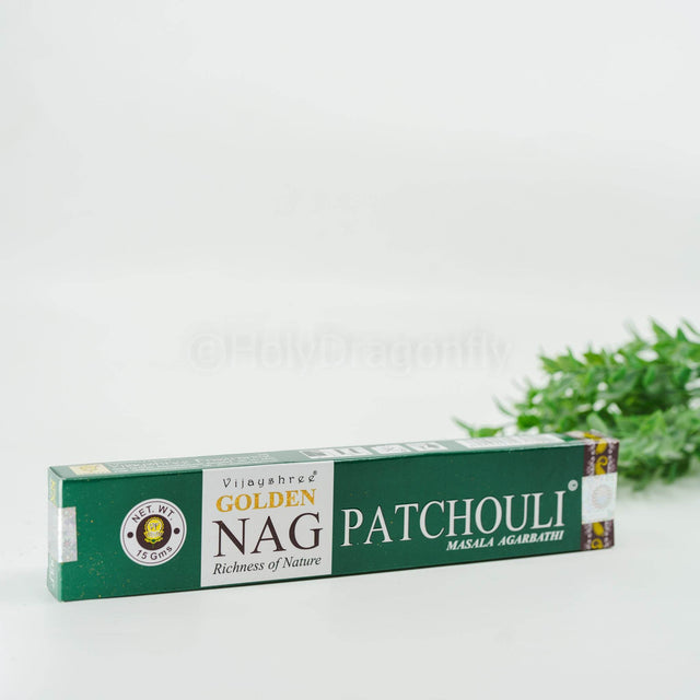 Golden Nag Patchouli smilkalai - Holy Dragonfly