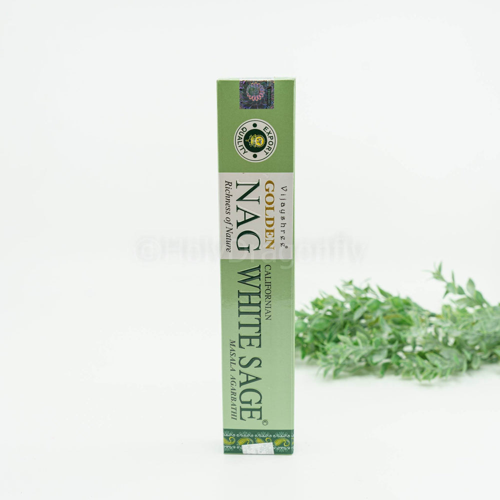 Golden Nag White Sage smilkalai - Holy Dragonfly