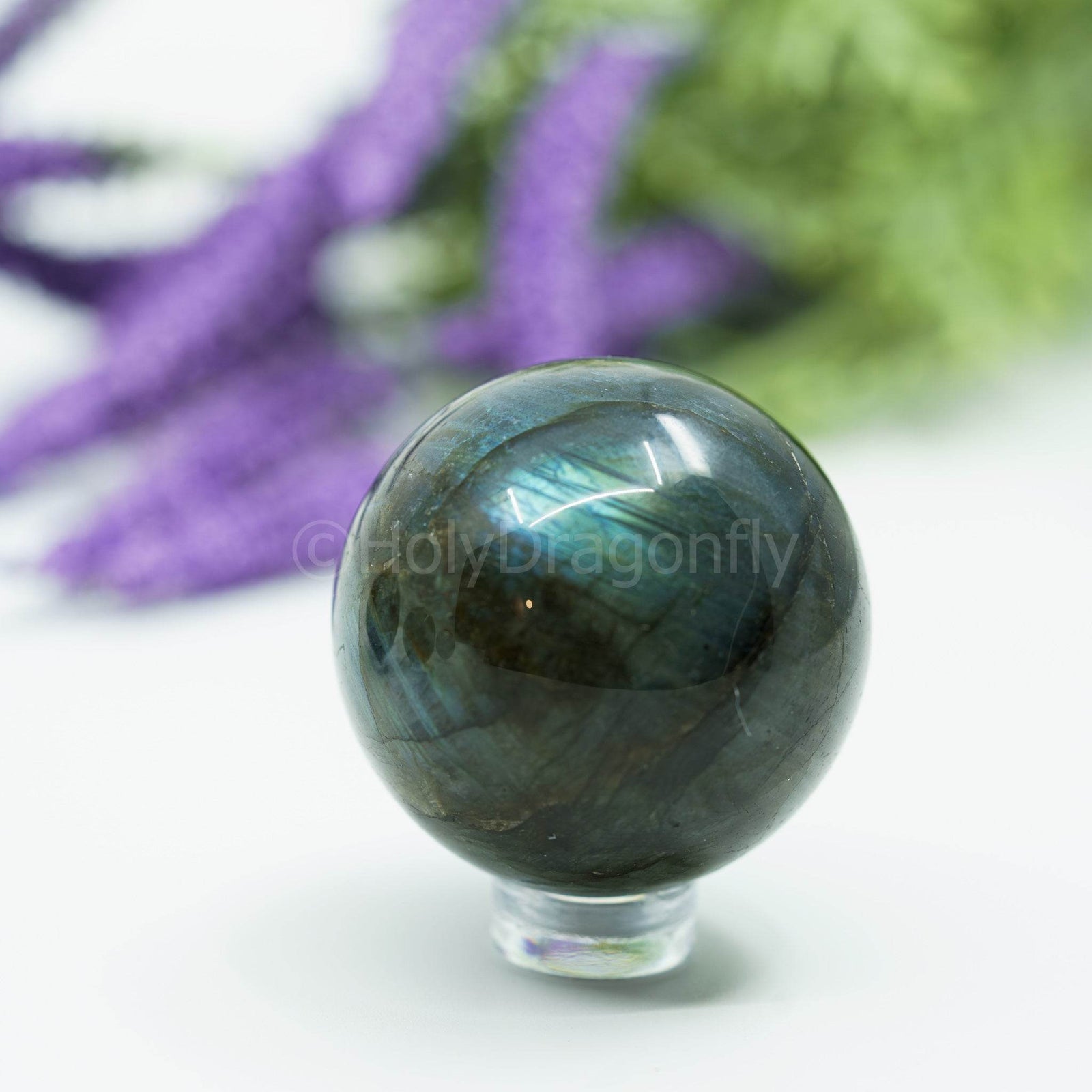 Labradoritas sfera 4cm - Holy Dragonfly