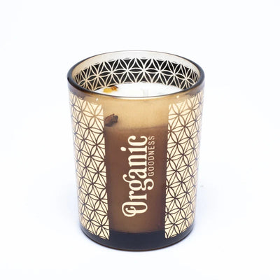 Sojų vaško žvakė Organic Goodness Frankincense & Myrrh