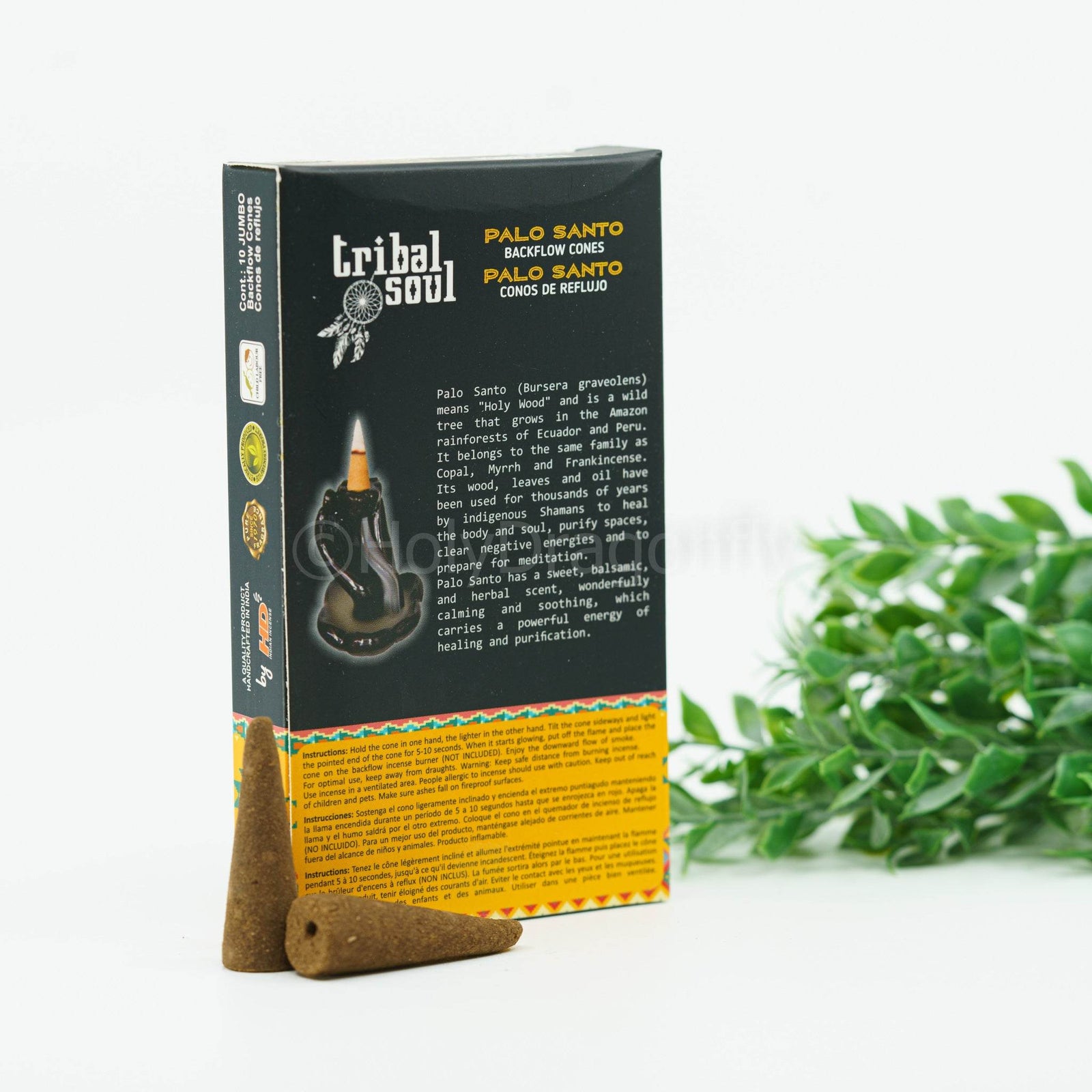 Tribal Soul Palo Santo Backflow smilkalai - Holy Dragonfly