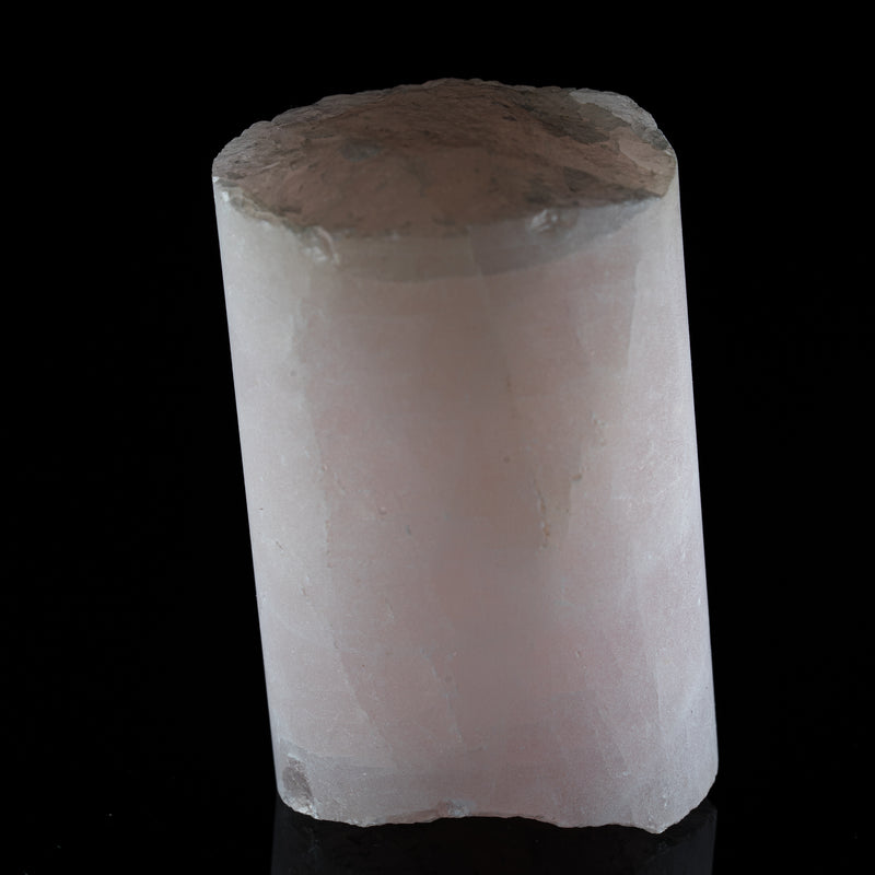 Rožinis kvarcas mineralas "cilindras"