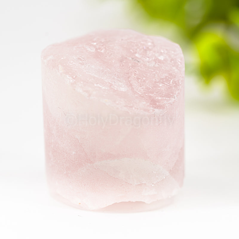 Rožinis kvarcas mineralas "cilindras"