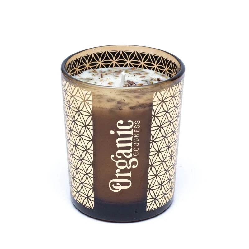 Sojų vaško žvakė Organic Goodness Sage & Lavender - Holy Dragonfly