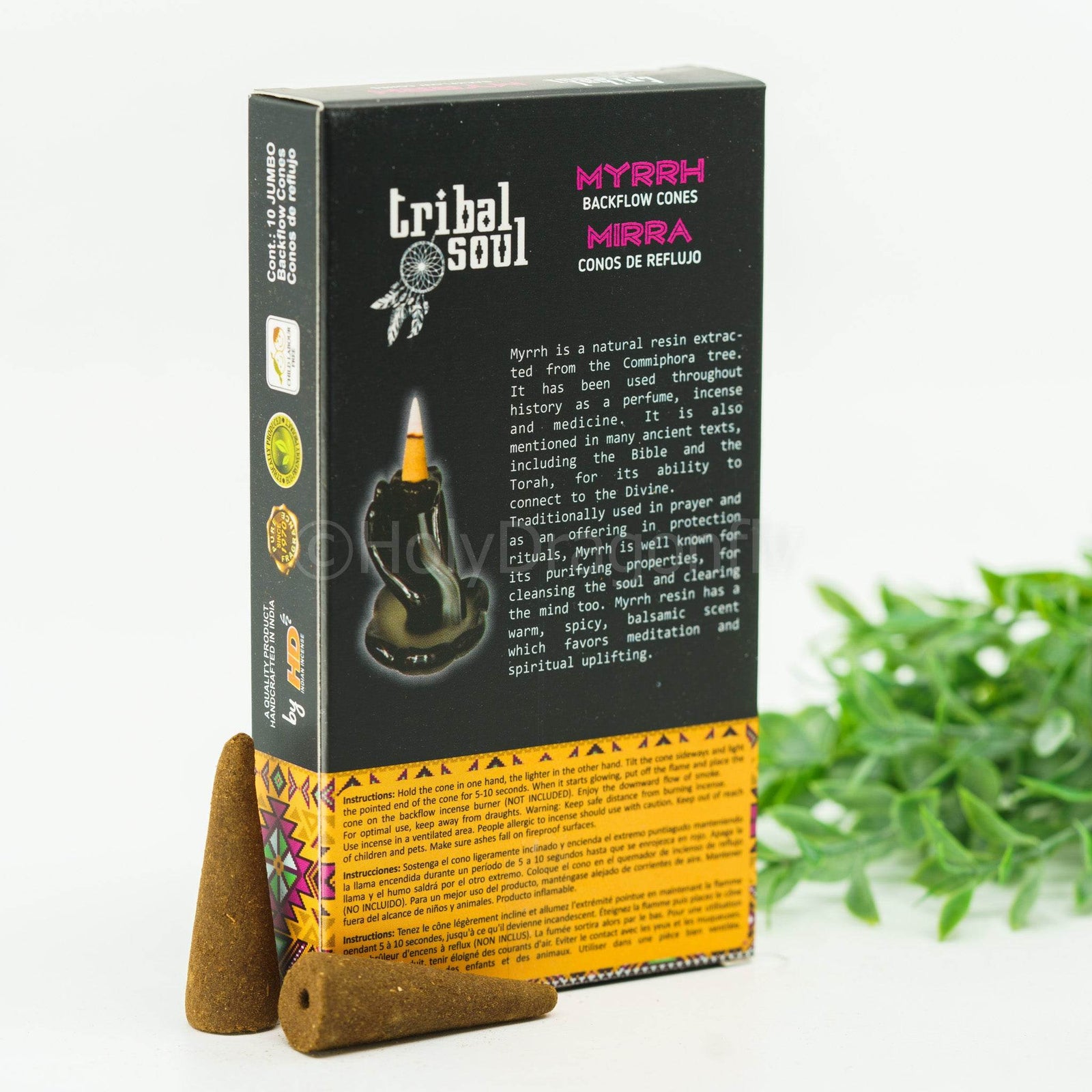 Tribal Soul Myrrh Backflow smilkalai - Holy Dragonfly