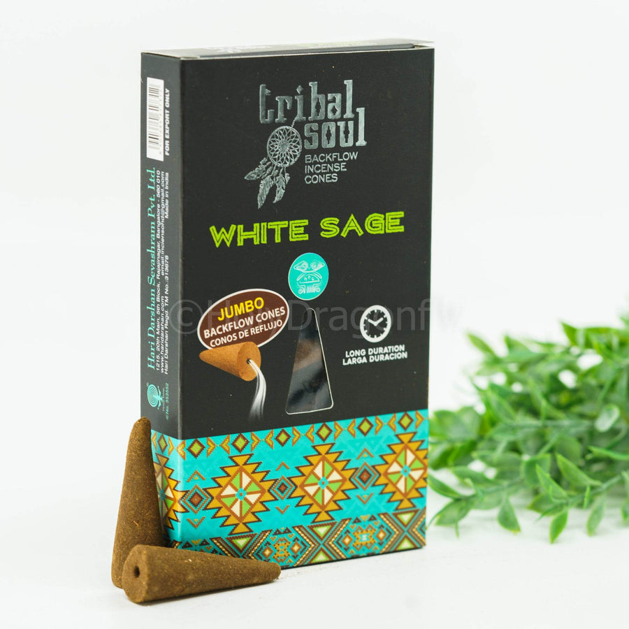 Tribal Soul White Sage Backflow smilkalai - Holy Dragonfly