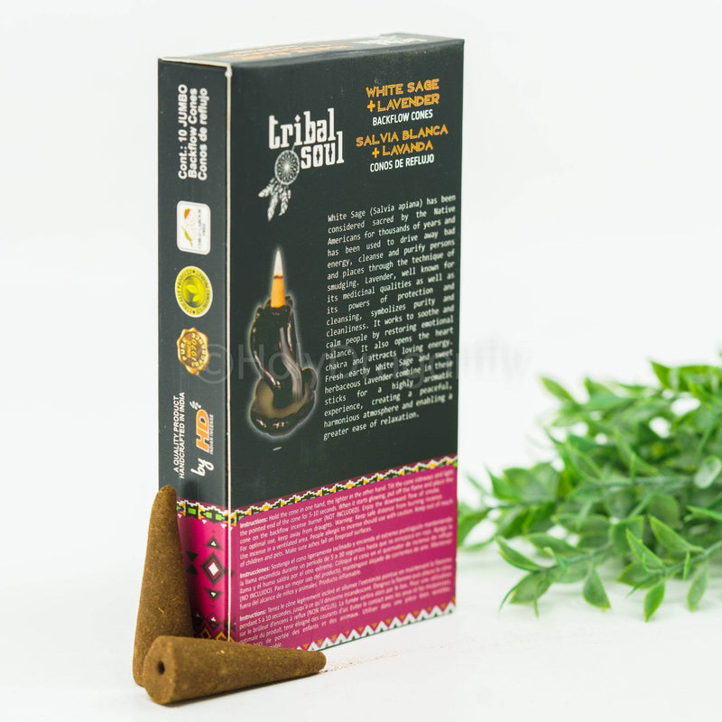 Tribal Soul White Sage + Lavender Backflow smilkalai