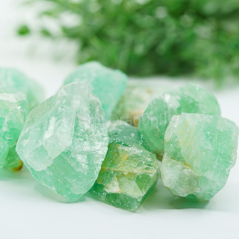 Žalias fluoritas mineralas